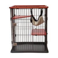 Pet Cat Cage Wooden Jumping Platform for Villas and Enclosures - Rectangular and Triangular Steps
