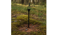 light  Stand with Ground Stake Portable Lantern Pole with Hook Lightweight Outdoor Lantern Stand for Camp, Anglers, Camping, Picnics, Backyard