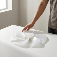 Curved Blades Transparent Plastic Fan Blade Translucent 12 Inch Fan Blade