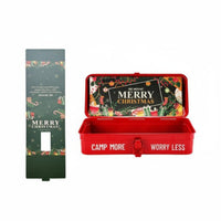 Festive utility caseShaped Gift Container Hand-Held Carrying Case Reusable firmly-fastening Latches for Corporate Planners, gentlemen, DIY hobbyists, Holiday gatherings, Parties, Home Storage