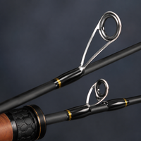 Carbon Fibre Carp Fishing Rod, Soft Action 2 Section Lure Rod, 86cm Collapsed Length for Stream Fishing