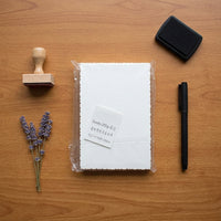 Dutch White Cardstock 250g Lace Edge Blank Postcards for Rubber Stamps 15x10cm