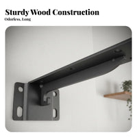 Straight vertical surfaceMounted Board Antiscuff Display Shelf Water-Resistant