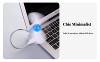 USB Gooseneck Fan Plug and Play Flexible Gooseneck Fan Low Power Consumption for Office Workers, Commuters, Travel, Dorm Room, Library