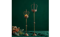 Candle Holder with Crown Top