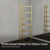 Space-Saving Design Half Balance Ball Storage Rack Steel Frame Construction Balance Ball Storage Rack Stable Structure Large Capacity for Fitness Studio