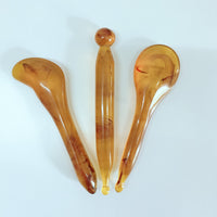 Amber Gua Sha Massage Tool Set for Meridian Health and Beauty