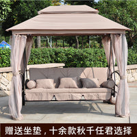 Outdoor Patio Waterproof Sunscreen Multi-person Swing Chair Garden Villa Balcony Double Hanging Chair