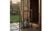 Metal Tool Organizer Perforated Bottom Iron Tool Rack Open Frame