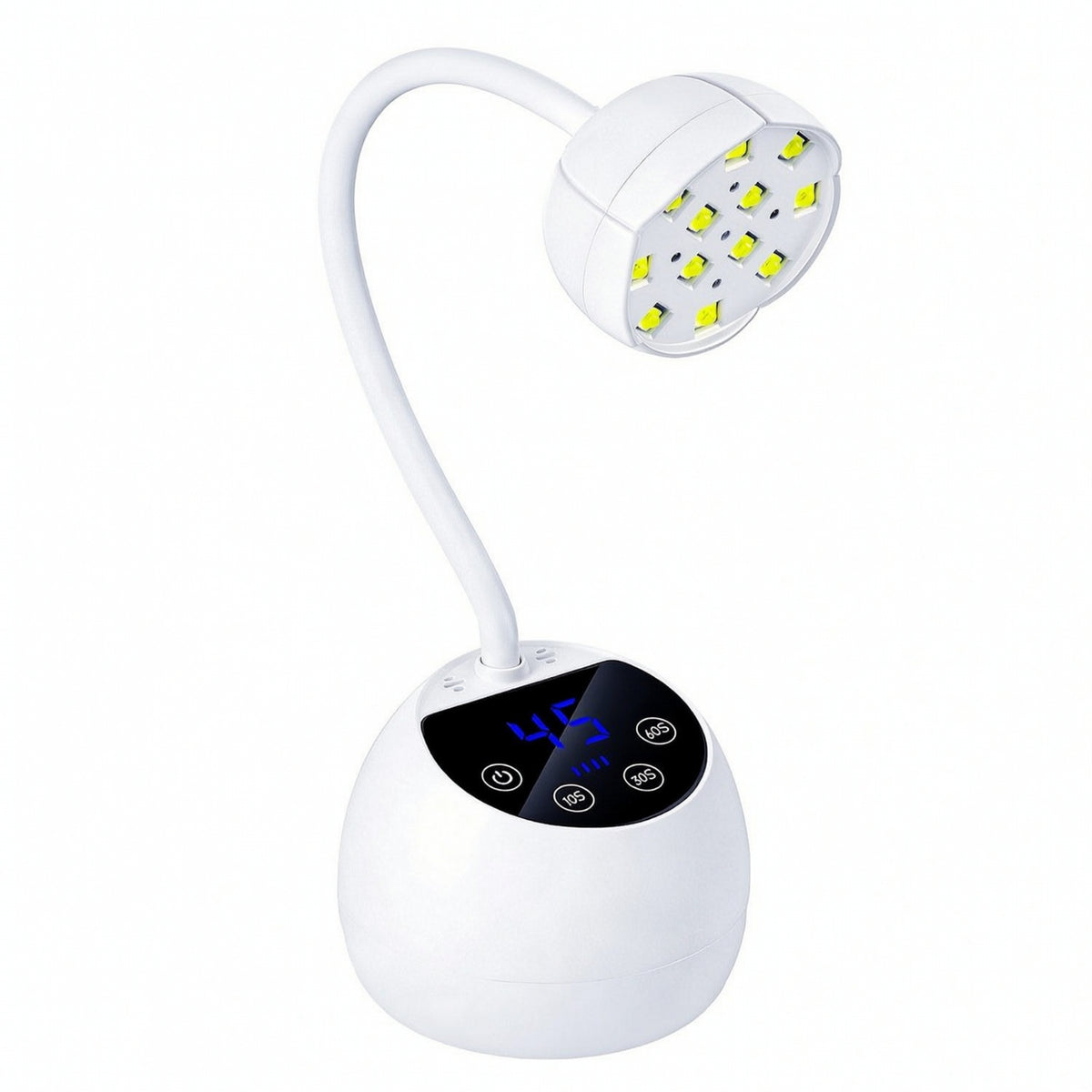 Nail Lamp with Gooseneck Rechargeable Gooseneck Nail Lamp Cordless Flexible for Manicurists, Home Manicure