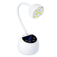 Nail Lamp with Gooseneck Rechargeable Gooseneck Nail Lamp Cordless Flexible for Manicurists, Home Manicure