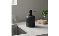 Resin Soap Pump Bottle Refillable Lotion Dispenser with Pump Ribbed Shampoo Dispenser Versatile Bathroom Accessory
