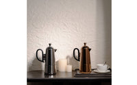 Coffee Pot with Black Handle Stainless Steel Coffee Pot Rust-Resistant for Living Room