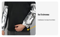 2 Pieces Ignition Proof Aluminized Safety Sleeves Retardant High Temperature Safety Sleeves Long-Lasting for Blacksmiths, Welders, Forging