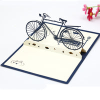Vintage Bicycle 3D Pop-Up Greeting Card for Kids