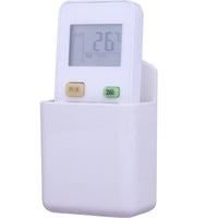 Nordic Style Wall-Mounted Remote Control Holder No-Drill Storage Box for Air Conditioner Remote Living Room Organizer