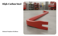 Multi-Functional Firefighter Forcible Entry Tool Heat Treated High Carbon Steel Industrial Grade Heavy Duty Wrecking Bar Beveled End for Firefighters, Emergency Responders, Construction Workers, Jobsite, Home Renovation, Workshop, Warehouse
