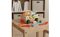 Wooden Screw Truck Wood Material Wooden Construction Truck Easy to Build for Kids