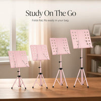 Portable Adjustable Book Stand for Study and Reading, Ergonomic Desktop Document Holder for Students