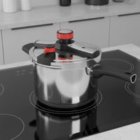 Stovetop Pressure Pot Gas and Induction Compatible Stainless Steel Stovetop Pressure Pot Pressure-Resistant-Resistant Stainless Steel Cooking Pot