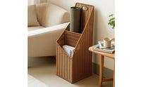 Wicker Umbrella Holder Slim Tall Wicker Basket Woven Basket with Handle Sturdy Rattan Storage Bin Space-Saving for Yogis