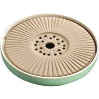 Ceramic Dry Bubble Tea Tray with Water Storage, Japanese Style Large Tea Table for Kung Fu Tea Ceremony