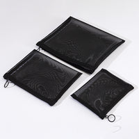 Mesh Cosmetic Bag Large Capacity Breathable Travel Toiletry Organizer
