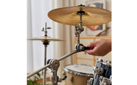 Adjustable Cymbal Holder Arm with Clamp Easy to Adjust Drum Cymbal Extension Arm Heavy-Duty Hardware Universal for Drummers, Percussionists, Stage Performance, Recording Studio