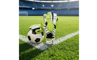 Goalkeeper Gloves with Finger Protection Comfortable Soccer Gloves with Digit-Protection Supportive for Goalkeepers, Junior
