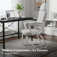 Sled Base Task Chair Ergonomic Design Office Furniture Support for Students, esports participants, Dormitory, Study Room, Gaming Setup