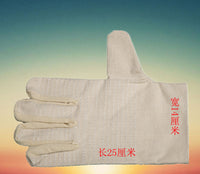 Double-Layer Canvas Work Gloves, 24-Thread Thickened Wear-Resistant Welding & Industrial Protection