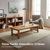 Nordic Design Long Table Versatile Design Large Multi-Person Study Desk Stable and Hard-Wearing Multifunctional Living Room Table for Students