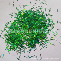 Laser Orange Tinsel Glitter Strips for Christmas Decoration