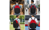 Taekwondos Drawstring Backpack with Zipper Pocket Roomy Taekwondos Drawstring Backpack with Outside Zipper Pocket Lightweight Cinch Bag for Gym, Competitions