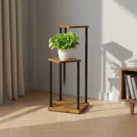 Space Saver 3 Tier Plant Stand Sturdy Structure 3 Tier Corner Plant Stand Easy Assembly Multi-Level Flower Pot Holder Great Load-Bearing for Living Room, Balcony, Bedroom, Outdoor