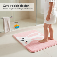 Absorbent Plush Bathroom Mat Non-Slip Door Mat for Home Toilet and Washroom
