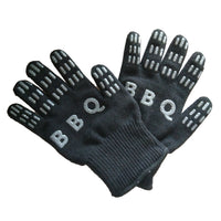 Heat Resistant Silicone BBQ Gloves for Grilling, Cooking, and Fireplace Use, 350°C