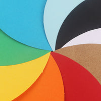 Round Cardboard Kraft Paper Thick Sketch Paper Double-Sided Drawing Paper for Art and Crafts