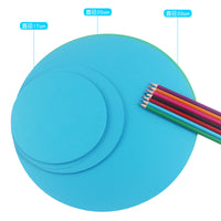 Round Cardboard Kraft Paper Thick Sketch Paper Double-Sided Drawing Paper for Art and Crafts