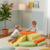 Baby Slide Climbing Set Early Learning Soft Play Climbing Set Soft Play Climber Easy to Clean Indoor Foam Climber Bright Colors