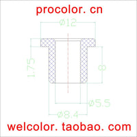 T-Type Silicone Rubber Hollow Through-Hole Sealing Plugs Leak-Proof Stopper Power Box Wire Protection Grommets