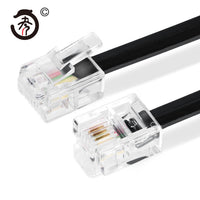RJ11 4-Core 28AWG Oxygen-Free Copper Flat Telephone Cable