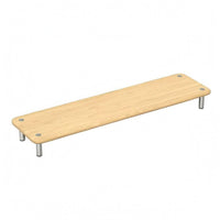 Wooden Screen Stand Sturdy Wood Screen Riser Space-Saving Desktop Display Stand