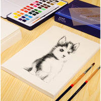 A3 Sketch Paper 160GSM Drawing Pad for Art Students, 20 Sheets, Slightly Yellowed for Eye Protection