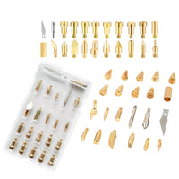 22-Piece Pyrography and Engraving Tip Set for Wood Burning Pen