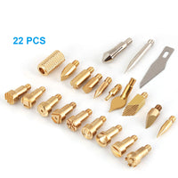 22-Piece Pyrography and Engraving Tip Set for Wood Burning Pen
