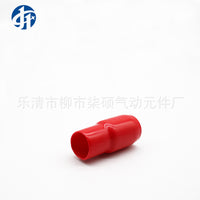 Insulated Crimp Terminal Sleeves for Electrical Wiring, Flame Retardant PVC, Various Colors and Sizes