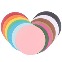 Round Cardboard Kraft Paper Thick Sketch Paper Double-Sided Drawing Paper for Art and Crafts
