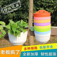 Wall-Mounted Resin Planter for Succulents and Greenery, Half-Round Hanging Flower Pot with Hooks