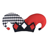 Fool Hat Eye-Catching Fool Hat with Curved Protuberances Multicolor Costume Headpiece for Adults